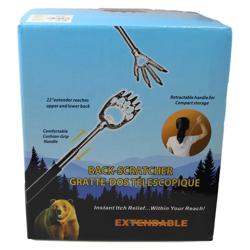 Back Scratcher Metal Telescopic E x tendable Eagle Claw 3 Assorted Colours