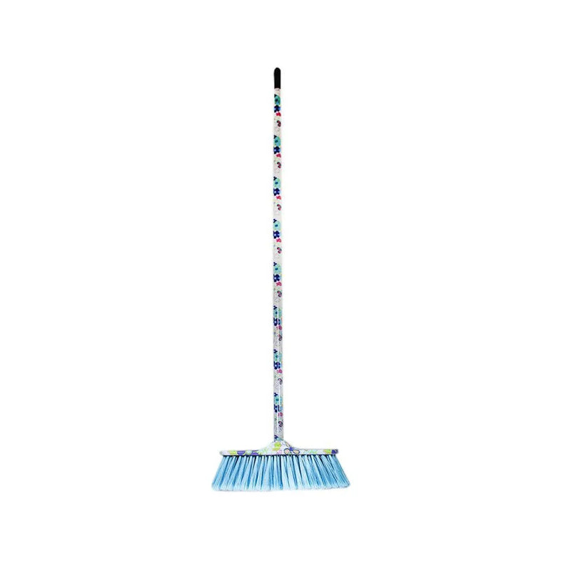 Indoor Sweeping Soft Bristles Brush Broom With Handle Assorted Designs And Colours