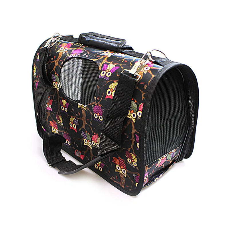 Pet Dog Cat Foldable Carry Case With Handle And Printed Design Assorted Designs