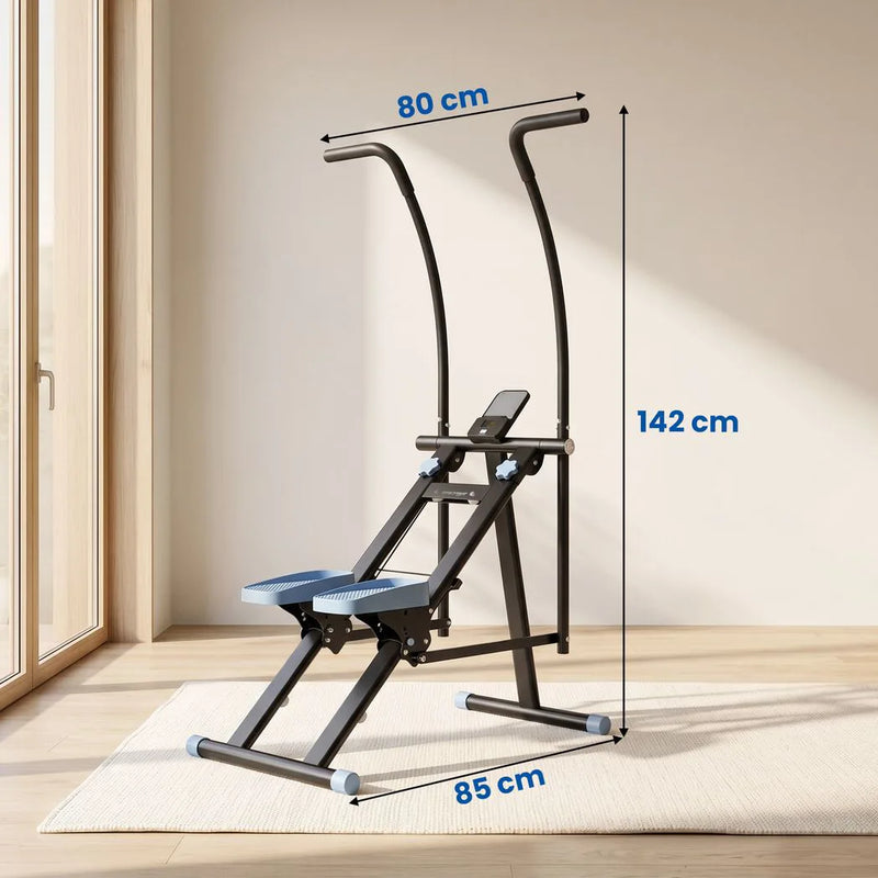 SPORTNOW Stair Stepper for Home Gym Exercise, Vertical Climber Machine with LCD Monitor & Adjustable Pedals for Workout