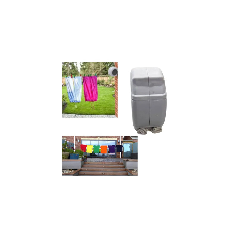 Easy To Install Retractable Garden Washing White Or Grey Line 26 Metre