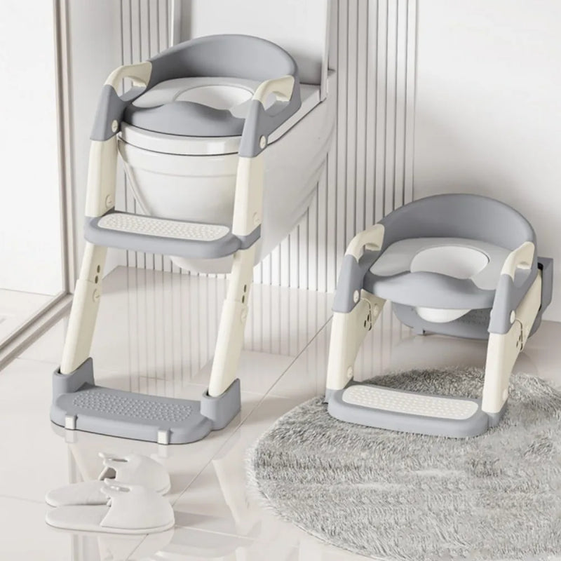 Potty Training Toddler Toilet Seat Adjustable 2 in 1 Potty Toilet with Ladder