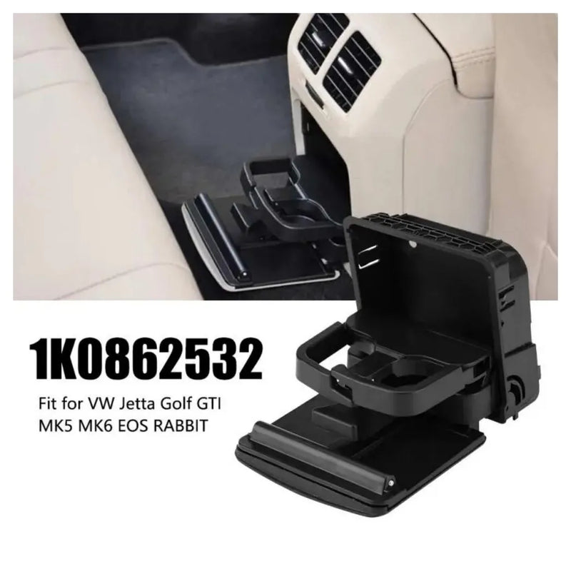 Rear Armrest Central Console Cup Holder For VW Golf-MK5 MK6 Jetta EOS 1K0862532
