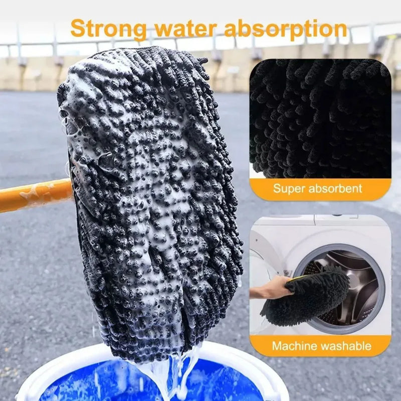 Adjustable Telescopic Car Wash Brush Kit Mop Long Handle Vehicle Cleaning Tool