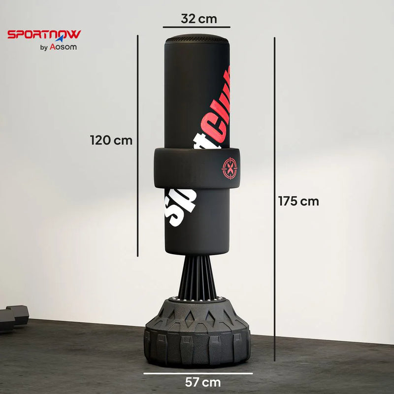 SPORTNOW 6ft Heavy Boxing Bag with Stand and Suction Cup Base