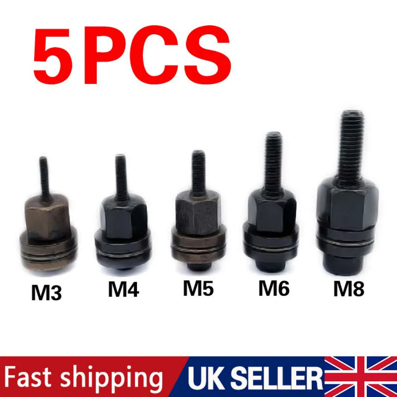 5PCS Hand Rivet Nut Head Nuts Simple Installation Manual Riveter Rivnut Tool