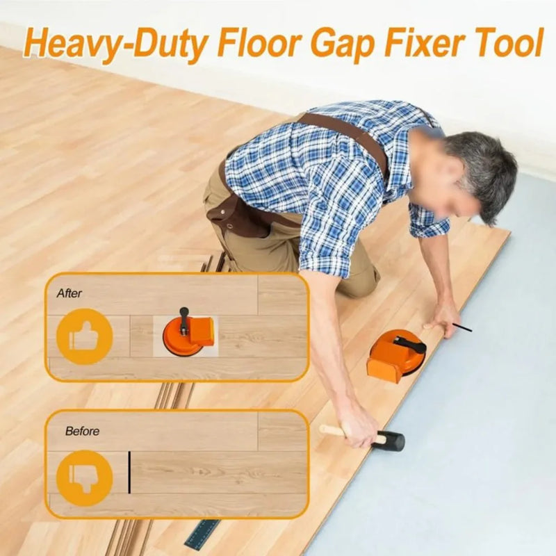 Floor Gap Fixer Tool with Suction Cup for Hardwood Laminate and Vinyl Flooring