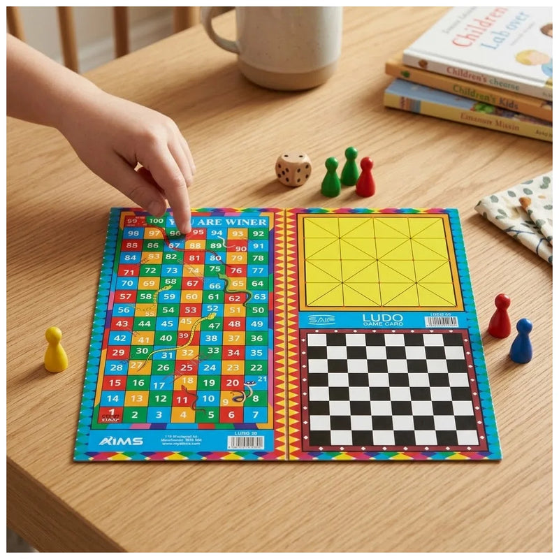 All In One Boardgames (Ludo, Chess, Alquerque, Snakes And Ladders)