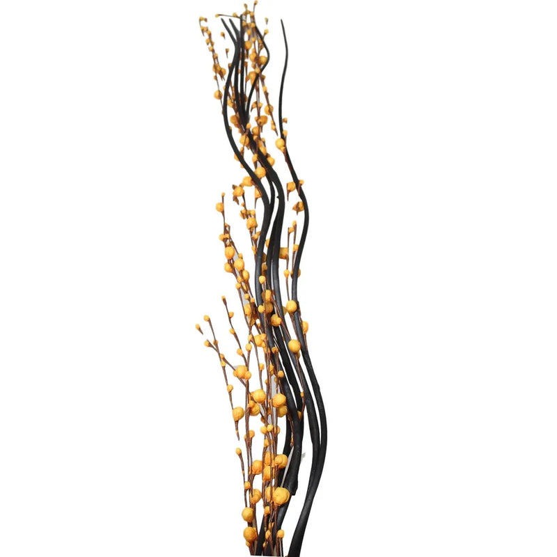 Long Stem Floral Twigs Home Decoration With Small Buds Assorted Colours