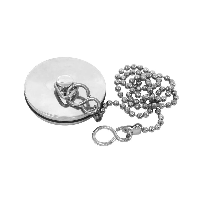 Chrome Metal Bathroom Bath Plug And Chain