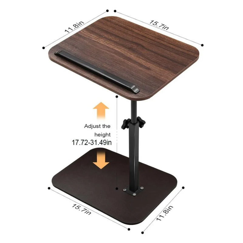 C-Shaped Adjustable Flip Tabletop Sofa Side End Table Coffee Laptop Table Room