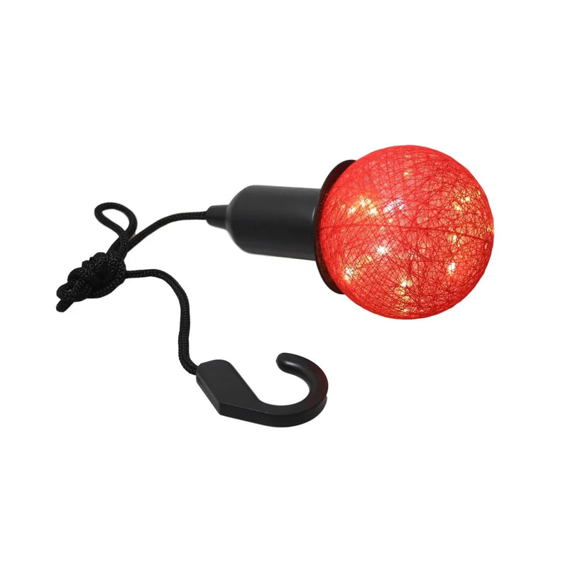 (S) Cotton Ball Ceiling Lamp Battery Operated String Led Indoor Hook Assorted Colours