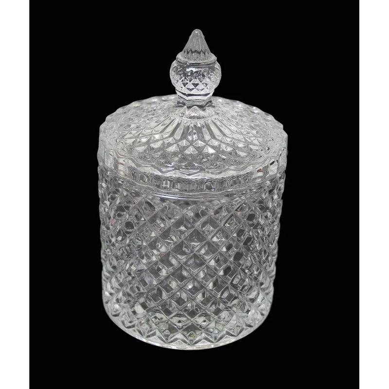 Crystal Glass Jar Sweets Sugar Glassware