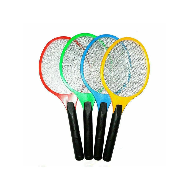 Electric Battery Operated Fly Mosquito Swatter Racket Assorted Colours