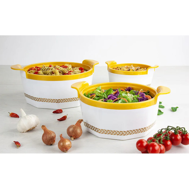 Sq Professional Fionna Hot Pot Set Of 3 1.0 – 1.5 – 2.5L White
