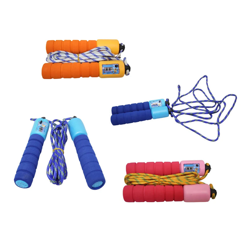 Children'S Skipping Rope With Counter, Soft Handle &Amp; Rope – Assorted Colours
