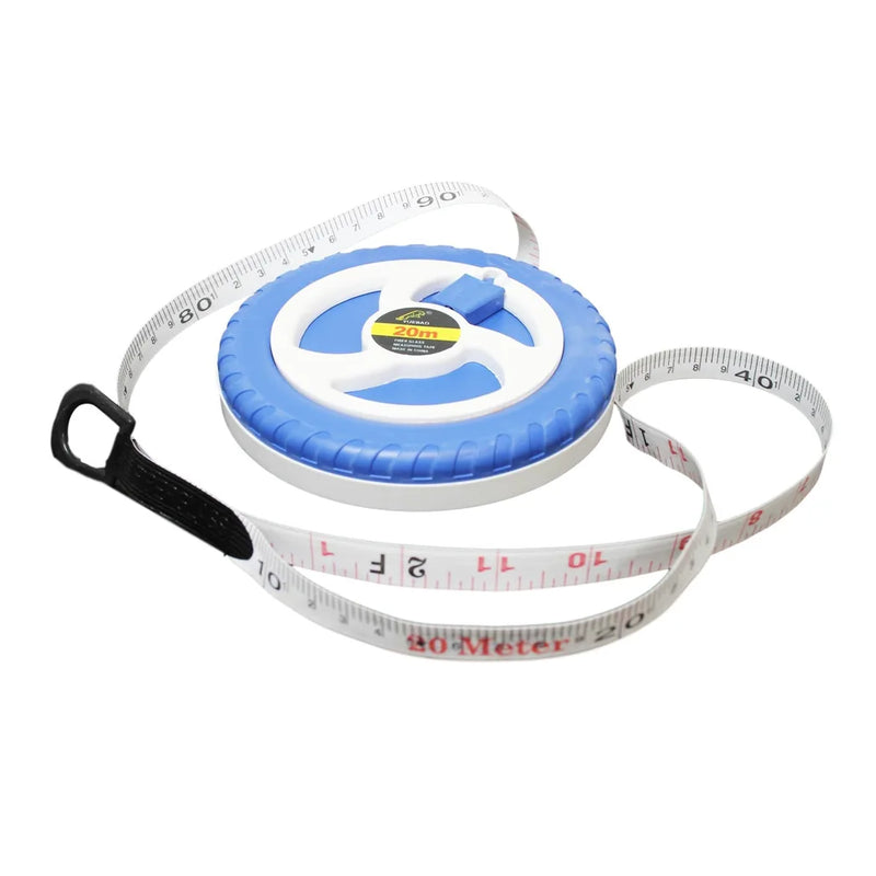 Fiberglass Tape Measure Builders Surveyors Long Reel Roll Measuring Tape 66Ft