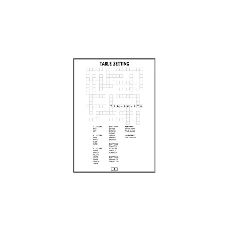 Criss Cross Puzzle Book Assorted Designs