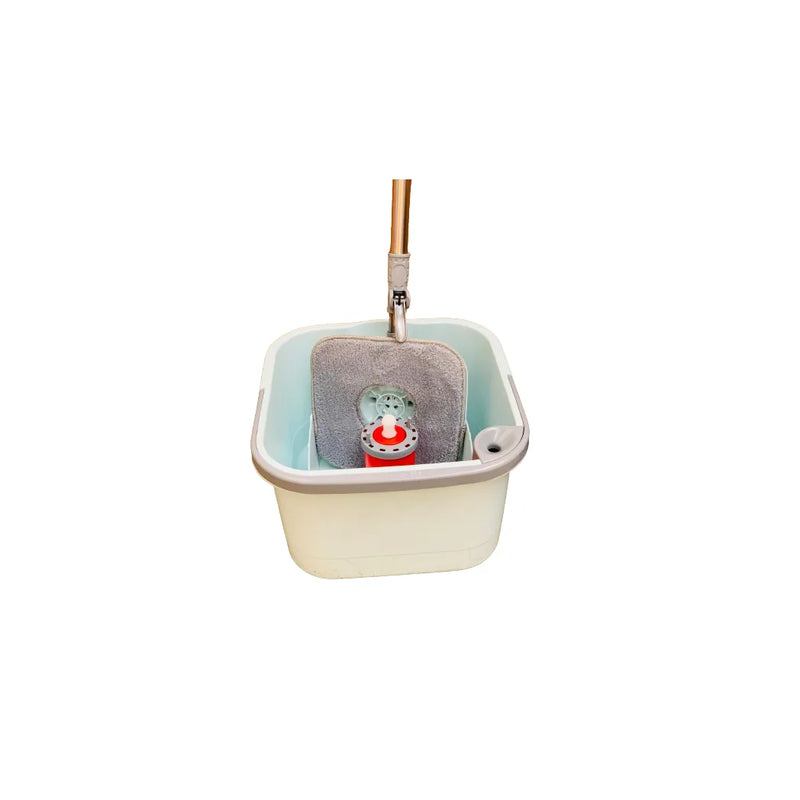 Dual Tank Clean Water Square Spinning Mop Bucket Set