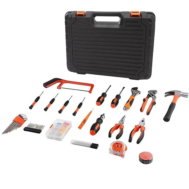 100Pcs General Household Hand Tool Kit with Toolbox Storage Case for Home Repair