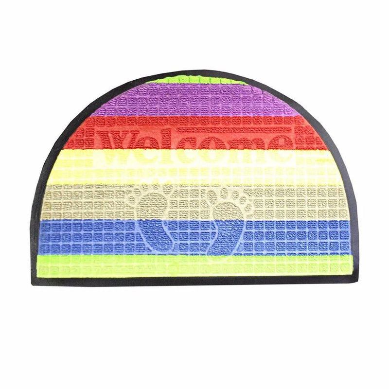 Half Moon Rubber Pvc Door Entry Mats Assorted Colours