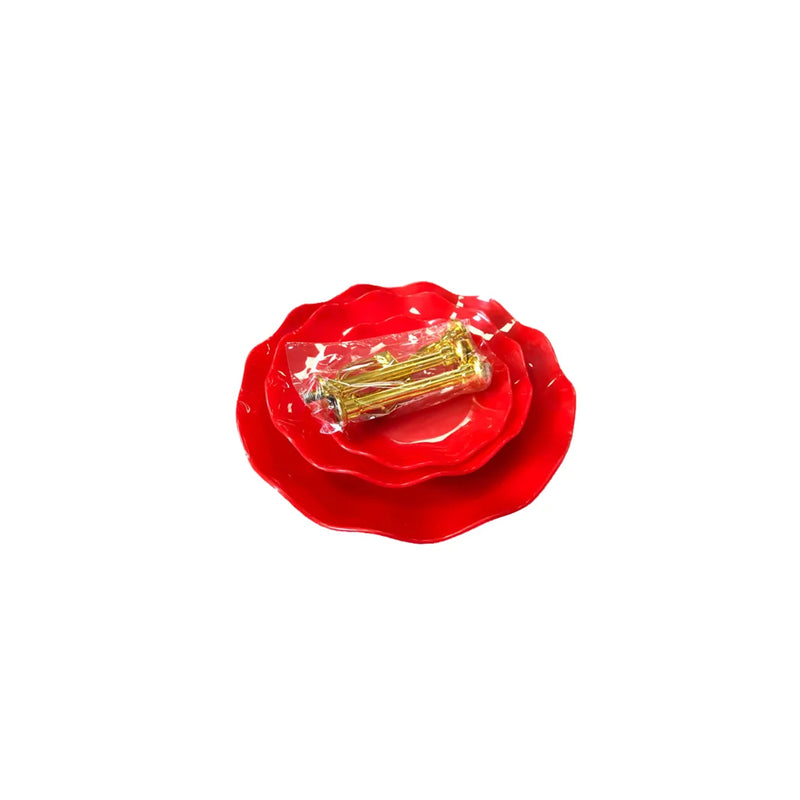 Plastic 3 Tiered Patisserie Afternoon High Tea Dessert Cake Stand Assorted Colours