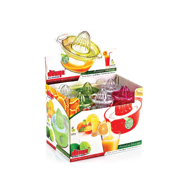 Clear Plastic Crystal Orange Lemon Juice Squeezer (Parcel Rate)