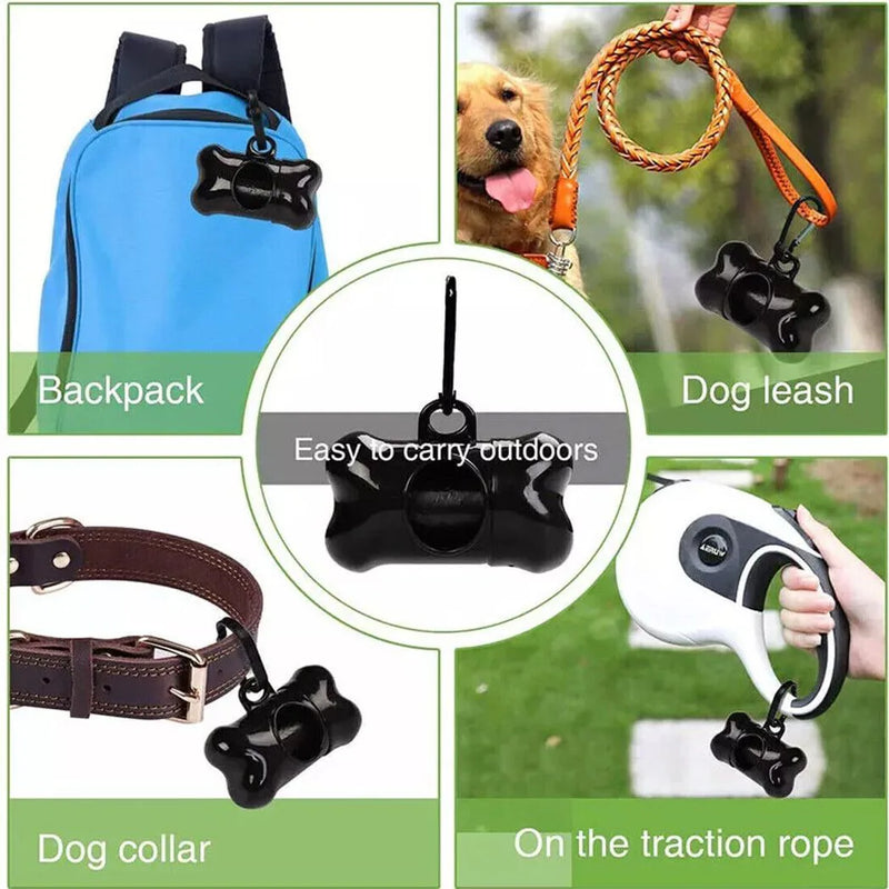 1100x Dog Poo Bags Biodegradable Pet Cat Dog Poop Waste Bags with Dispenser UK NEW