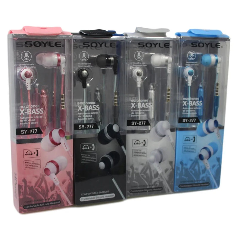 Soyle x – Bass Earphones Comfortable Silicone Headset 4 Colours Available