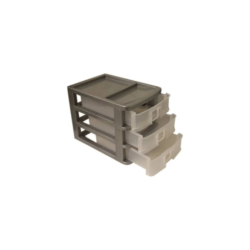 Plastic Sewing Storage With 3 Drawers Assorted Colours