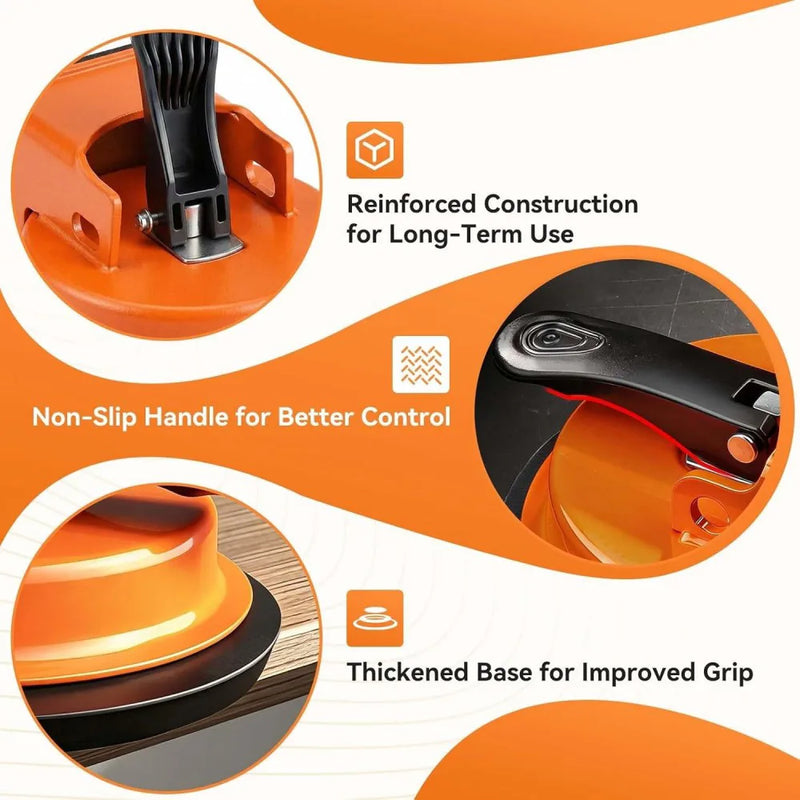 Upgraded Floor Gap Fixer Tool, Heavy Duty Suction Cup Plank Grabber with 3 Pads