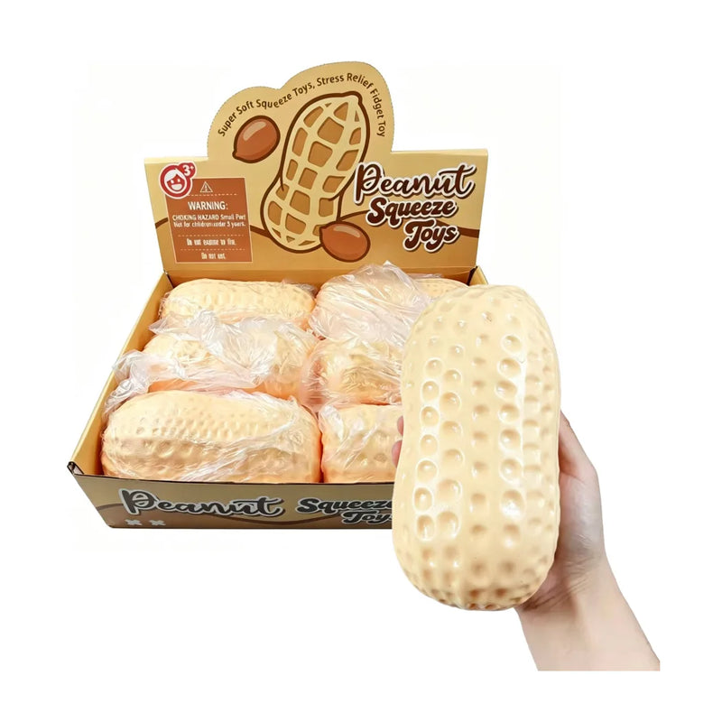 XXL Jumbo Peanut Squishy Sensory Fidget Squish Toy