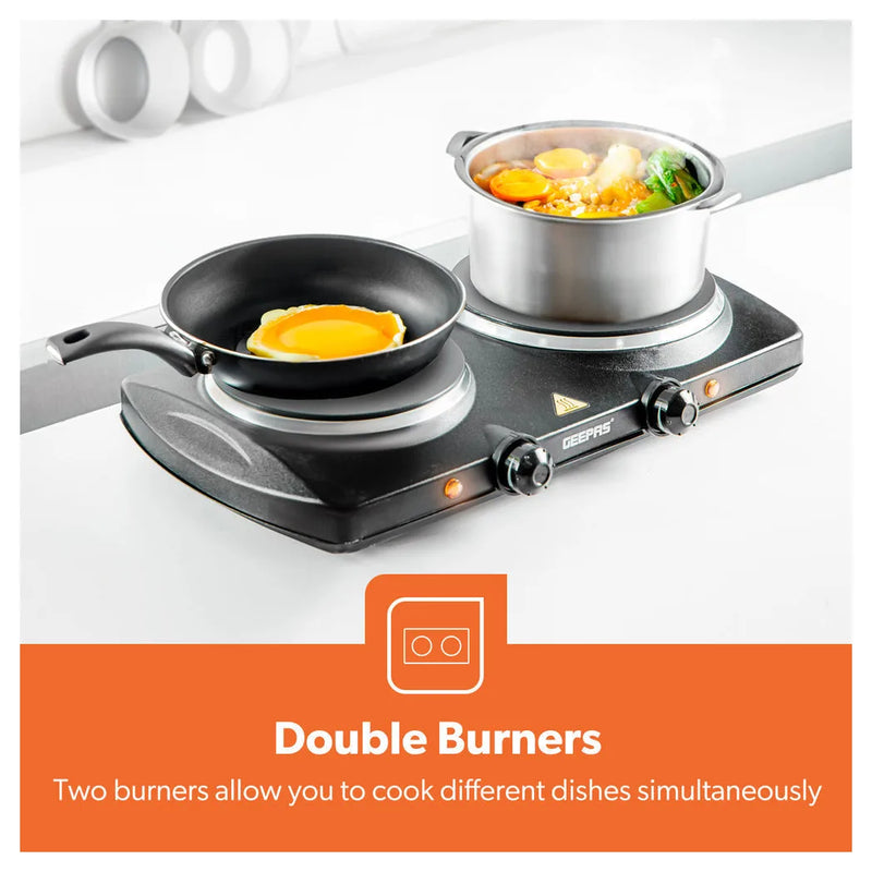 Portable Ceramic Electric Hot Plate Double 2000W