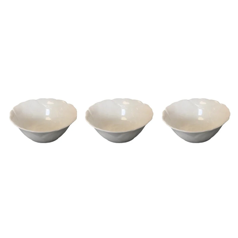 Small Porcelain Appetiser Sauce Dish Bowl Pack Of 3 Assorted Designs (Parcel Plus Rate)