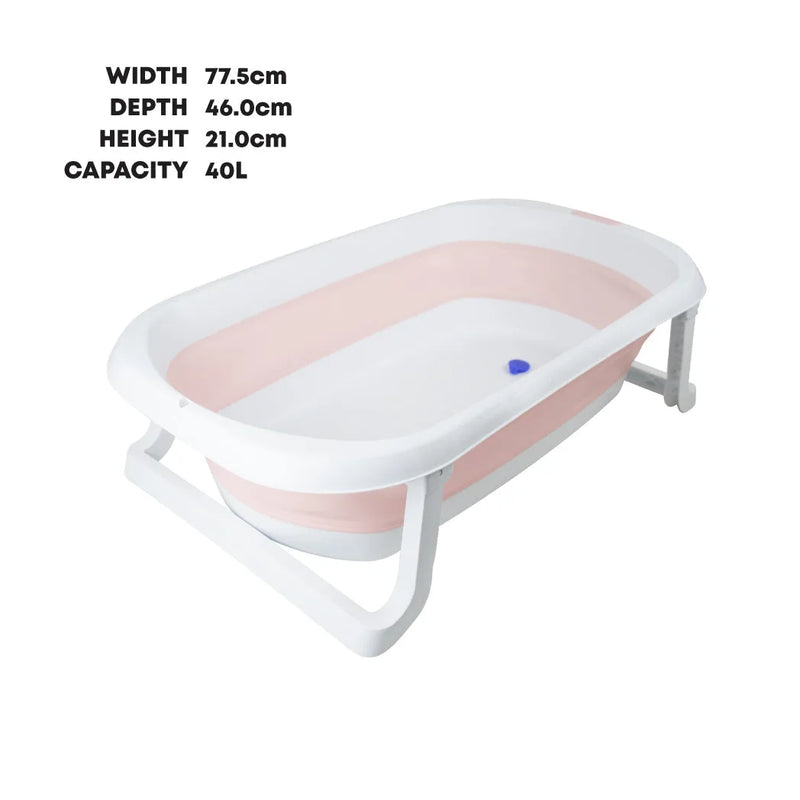 Durane Collapsible Baby Bath Tub 40L Pink