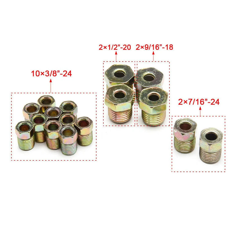 3x 25ft Copper Nickel Brake Pipe Hose Line Tube Roll 3/16'' Tubing + 48 Nuts UK