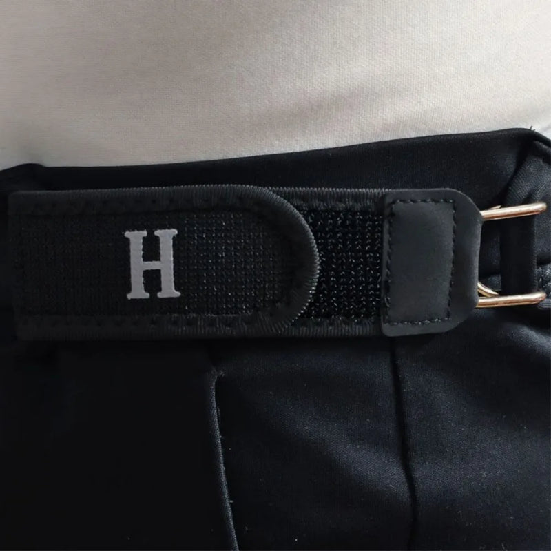 2pcs Unisex Tactical Metal Hook Elastic Belt Buckle Invisible Waist Belt Closure