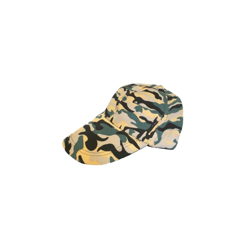 Camouflage Army Print Baseball Cap One Size Assorted Colours