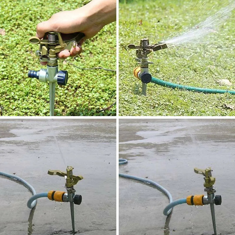 360° Rotating Water Sprayer Garden Lawn Farm Watering Irrigation Sprinkler UK