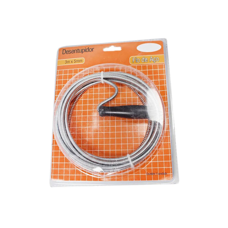 Metal Sink & Drain Cleaner Spring Wire Waste Pipe Cleaner Diy Home