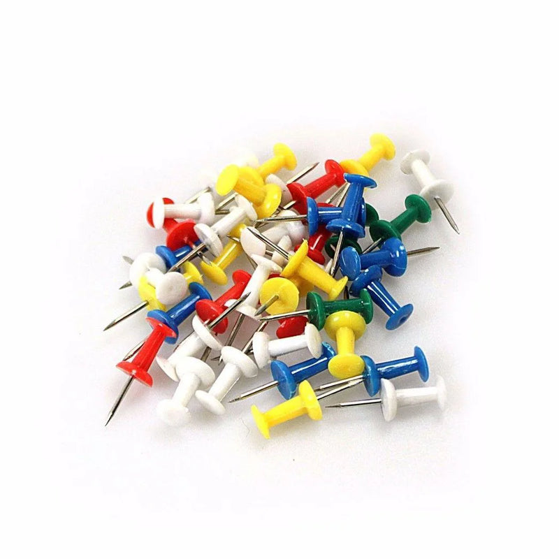 Notice Pin Board Tacks Push Pins Assorted Colours
