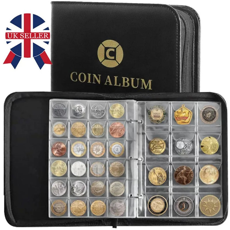 420 ALBUM COIN BOOK MONEY COLLECTING COLLECTION PENNY STORAGE CASE HOLDER FOLDER