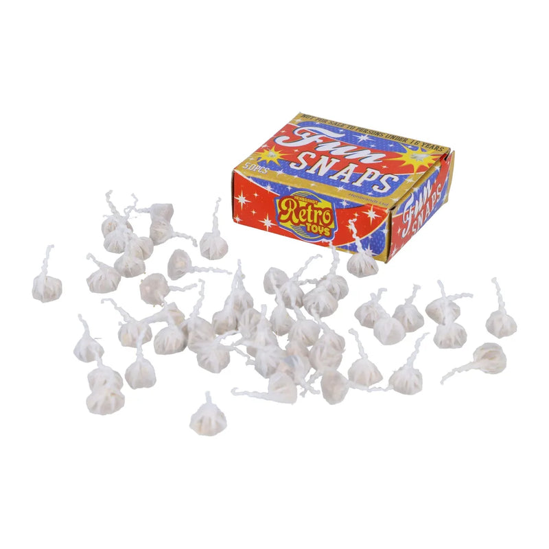 Retro Toys Outdoor Small Fun Snaps Bangs Bo x Of 50 Packs