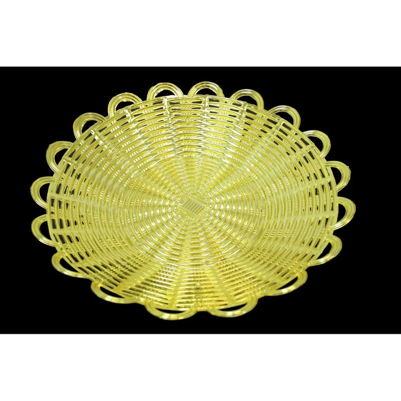 Silver Gold Serving Plastic Food Home Desserts Party Celebration Serving Plate