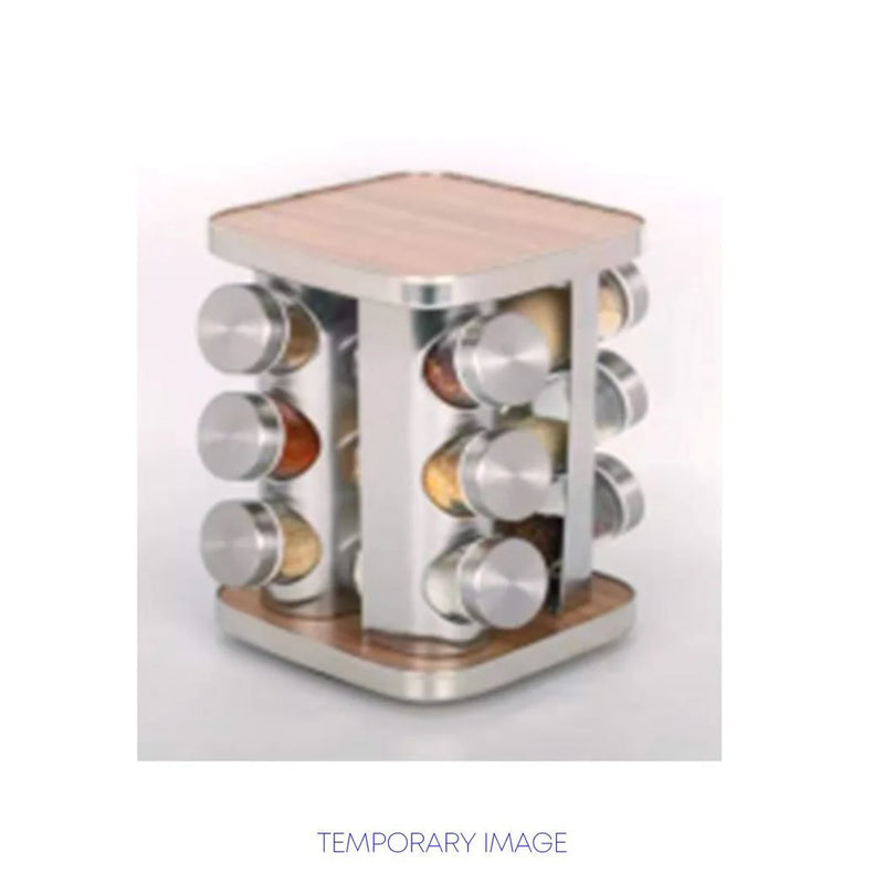 Durane Revolving Spice Rack Square 12 Jars (Parcel Rate)