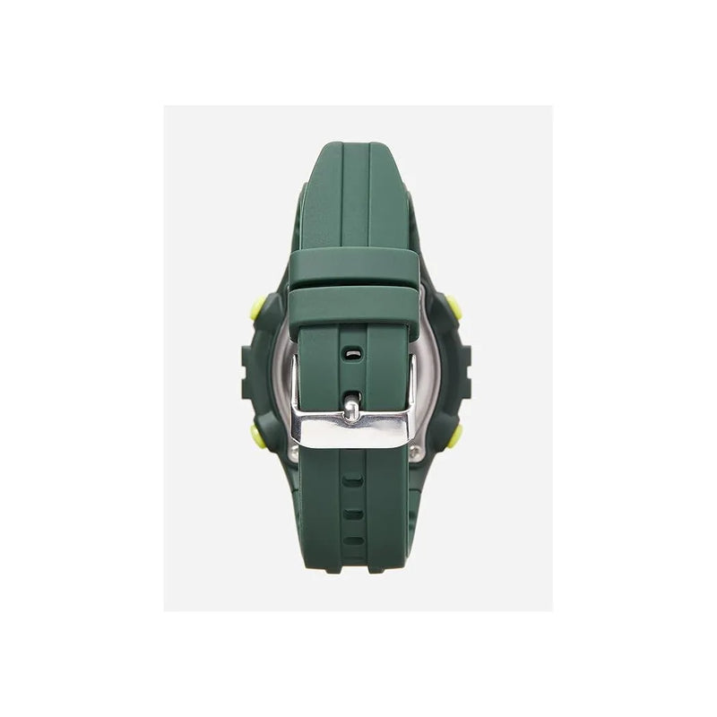 Lorus Mens Sports Chronograph Digital Green Rubber Strap Watch R2327PX9 BRAND NEW BUT NEEDS BATTERY