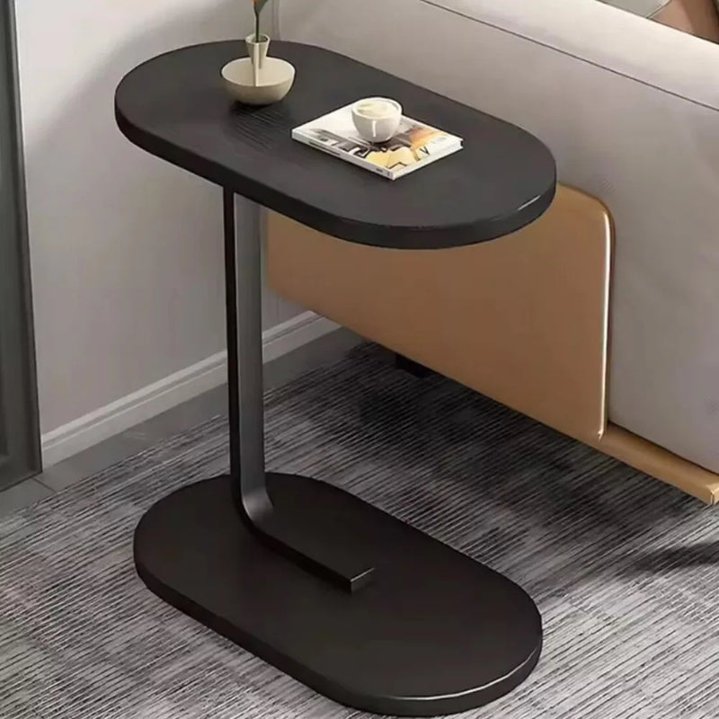 C-Shaped Compact Sofa Side End Table Coffee Laptop Table Living Room Bedroom UK-White