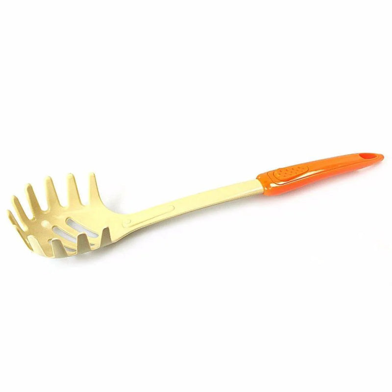 Plastic Pasta Spaghetti Noodle Strainer Server Spoon Assorted Colours