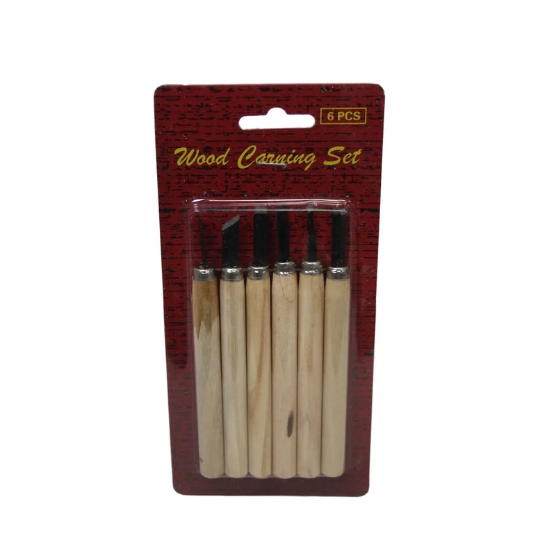 Assorted Wood Carving Set Set Of 6