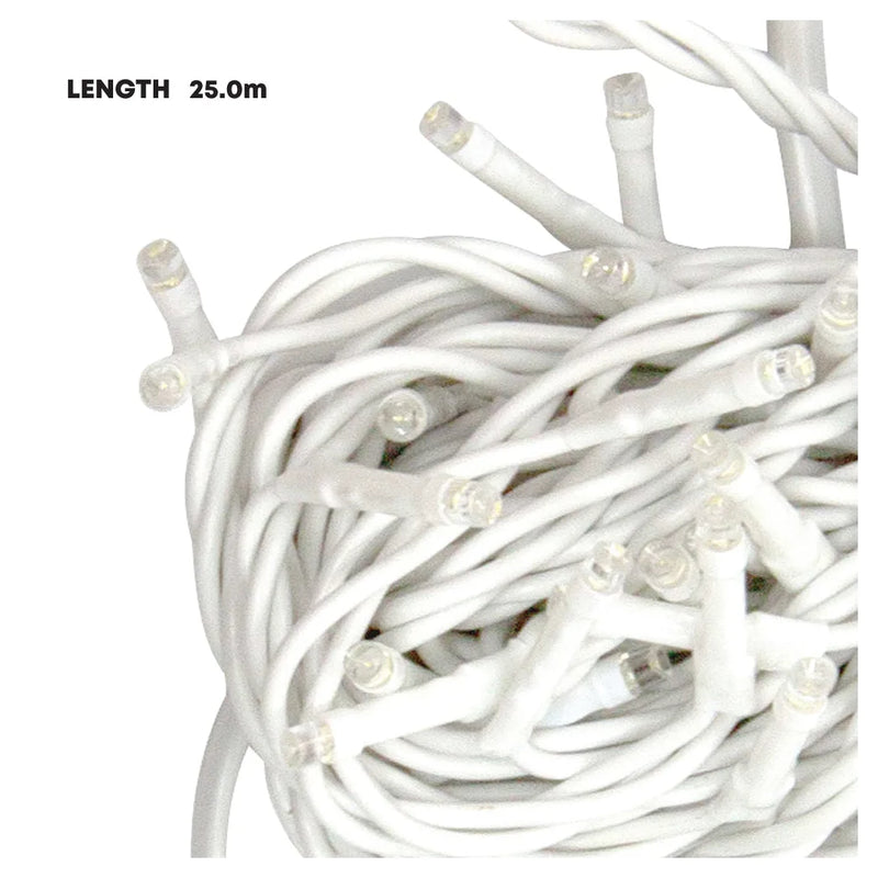 Durane Led Fairy Light String White Wire 300 Bulbs White